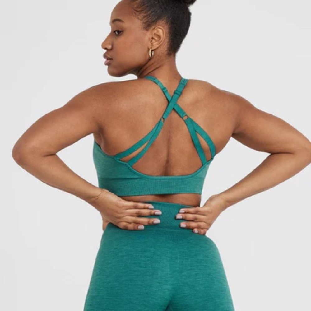 Oner Active Classic Seamless 2.0 Bralette in Mineral Green Marl (discontinued) - Picture 2 of 4